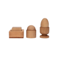 Set de equilibrio y encaje: esfera, huevo y cubo