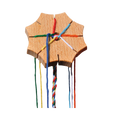 Estrella de trenat de fusta