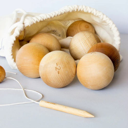 Juego de petanca de madera