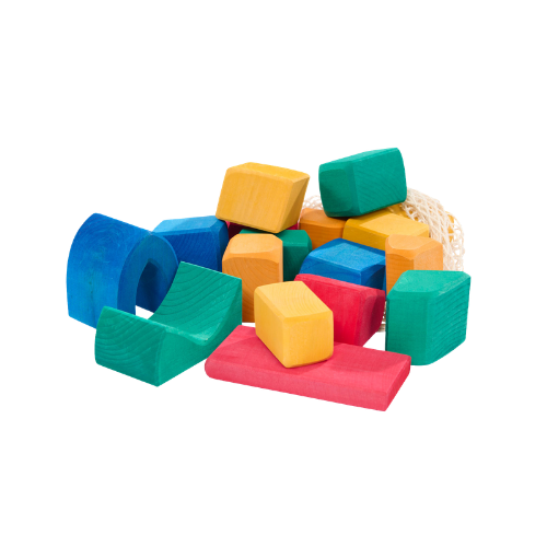 Blocs de construcció orgànics de fusta de Til·ler (17 peces)