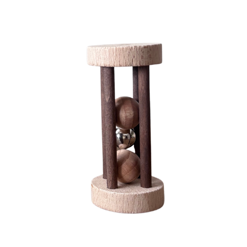 Rodari de madera con cascabel