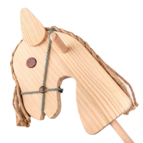 Cavall de trot de fusta