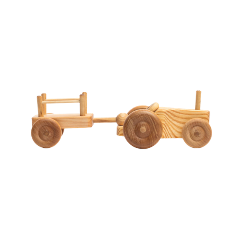 Tractor pequeño con remolque